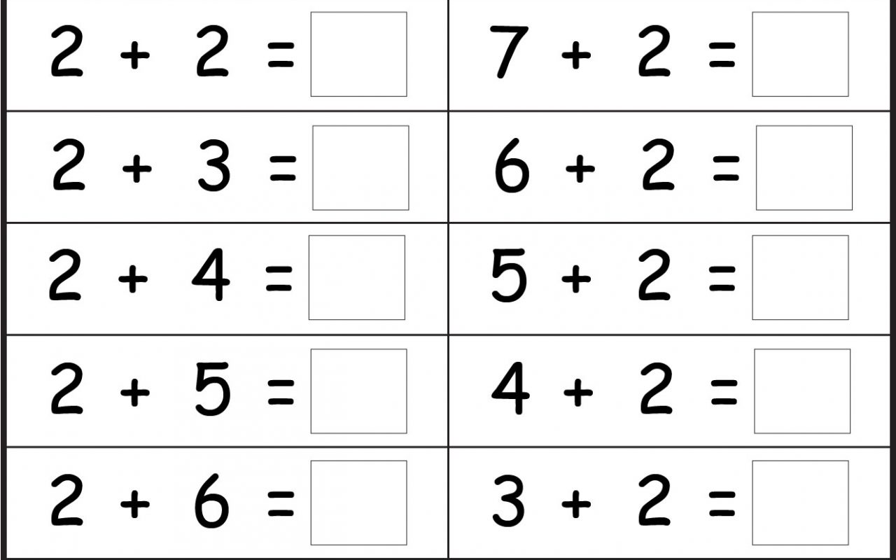 Free Printable Addition Worksheets For Kindergarten {PDF Download ...