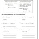 Addition Properties Worksheets 4