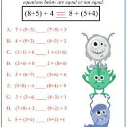Associative Property Of Addition Worksheets - Worksheet School