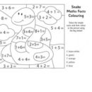 Addition and Coloring Worksheets 3