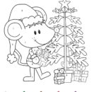 Addition and Subtraction Christmas Coloring Worksheets 3