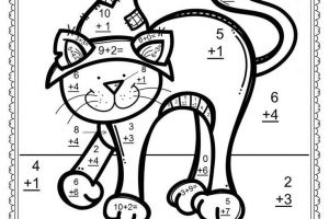 Addition Coloring Pages Halloween 5
