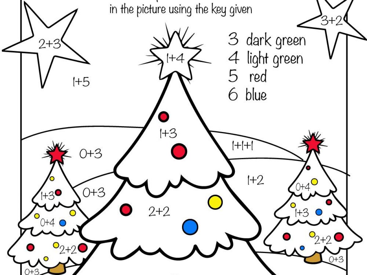 Christmas Math Addition Coloring Worksheets Activities Grade Printable Christmas Math Addition Coloring Worksheets Activities Grade Printable
