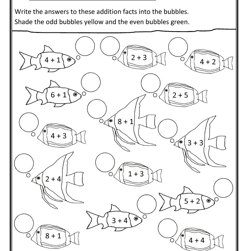 Addition Coloring Worksheets for Third Grade 3