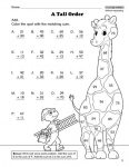 double digit addition coloring worksheets 3