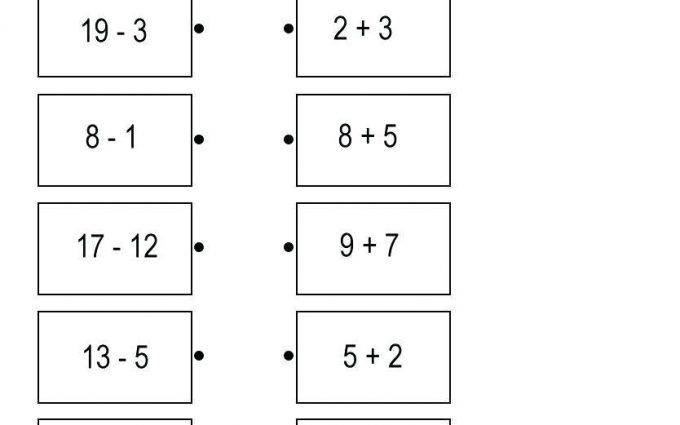 Math Addition Subtraction Worksheets 2