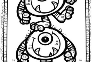 2 Digit Addition Coloring Pages 7