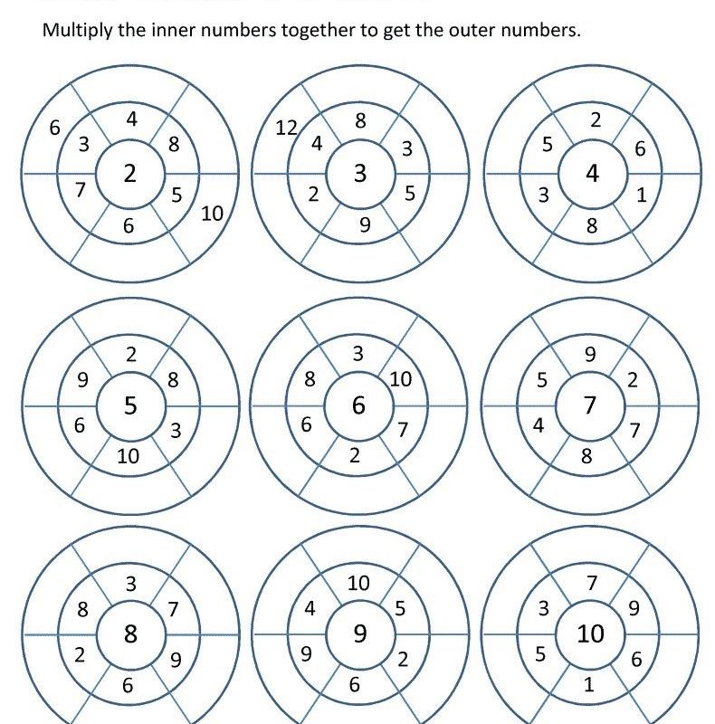 multiplication fun activity worksheets 3
