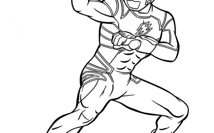 blue power rangers coloring pages