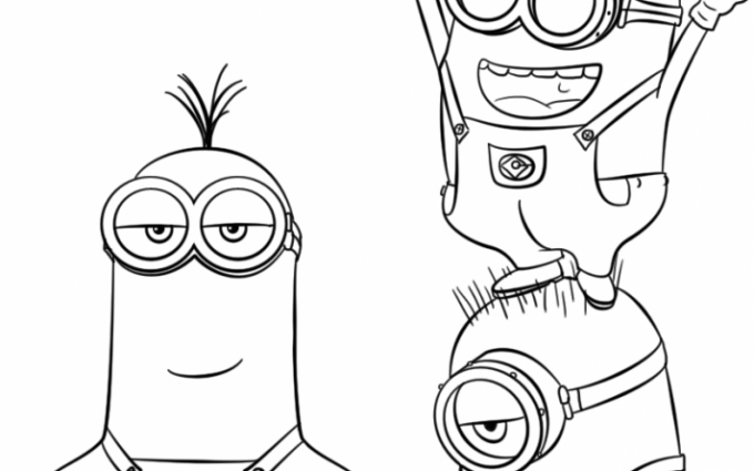 despicable me 3 minions coloring pages