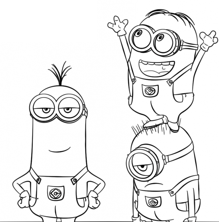 despicable me 3 minions coloring pages