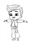 kaz from shimmer and shine coloring pages