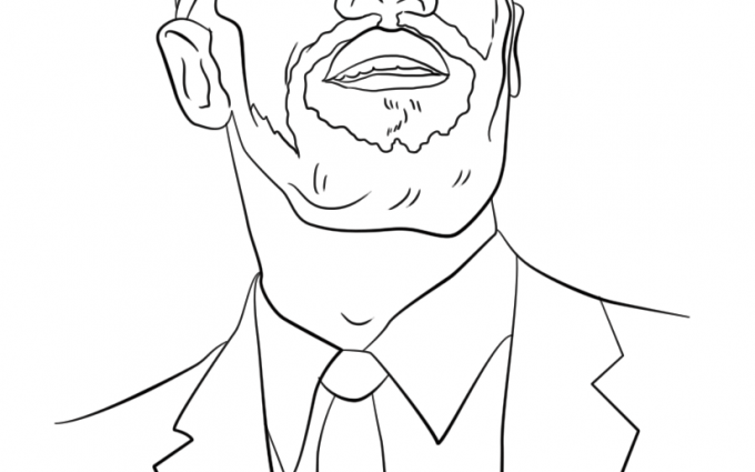 malcolm x coloring pages