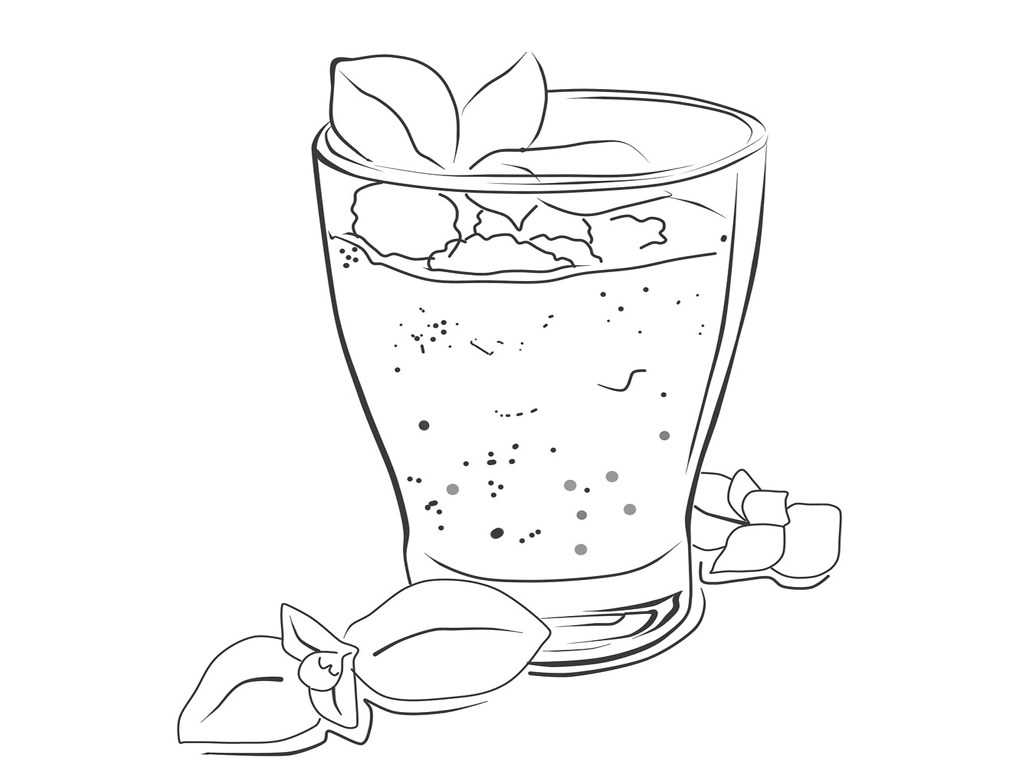 smoothie coloring pages.
