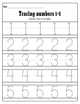 Trace Number Worksheets 4