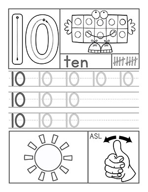 Pre School Math Worksheets Numbers 0 to 10 | Worksheet School