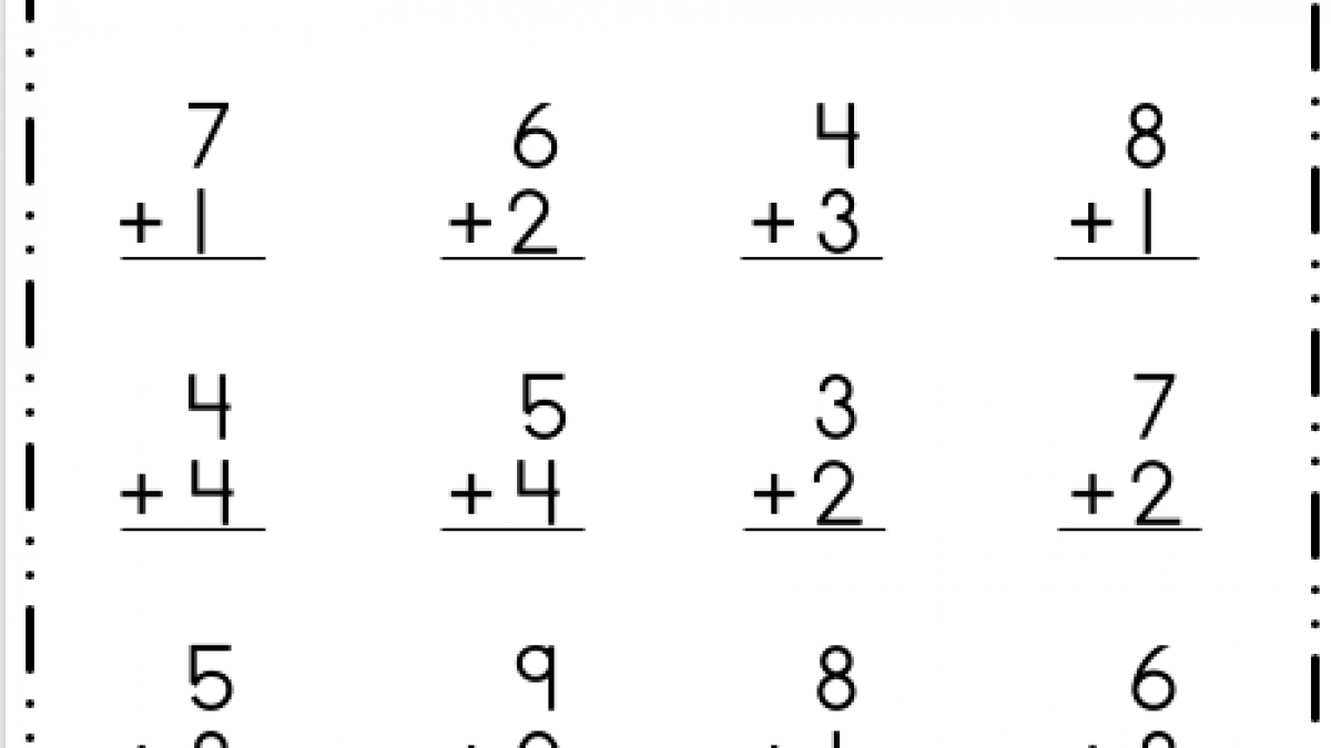 Addition Abc Addition 1 Digit Abc Worksheet