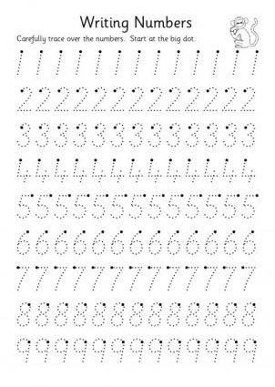 Number Chart Writing 2